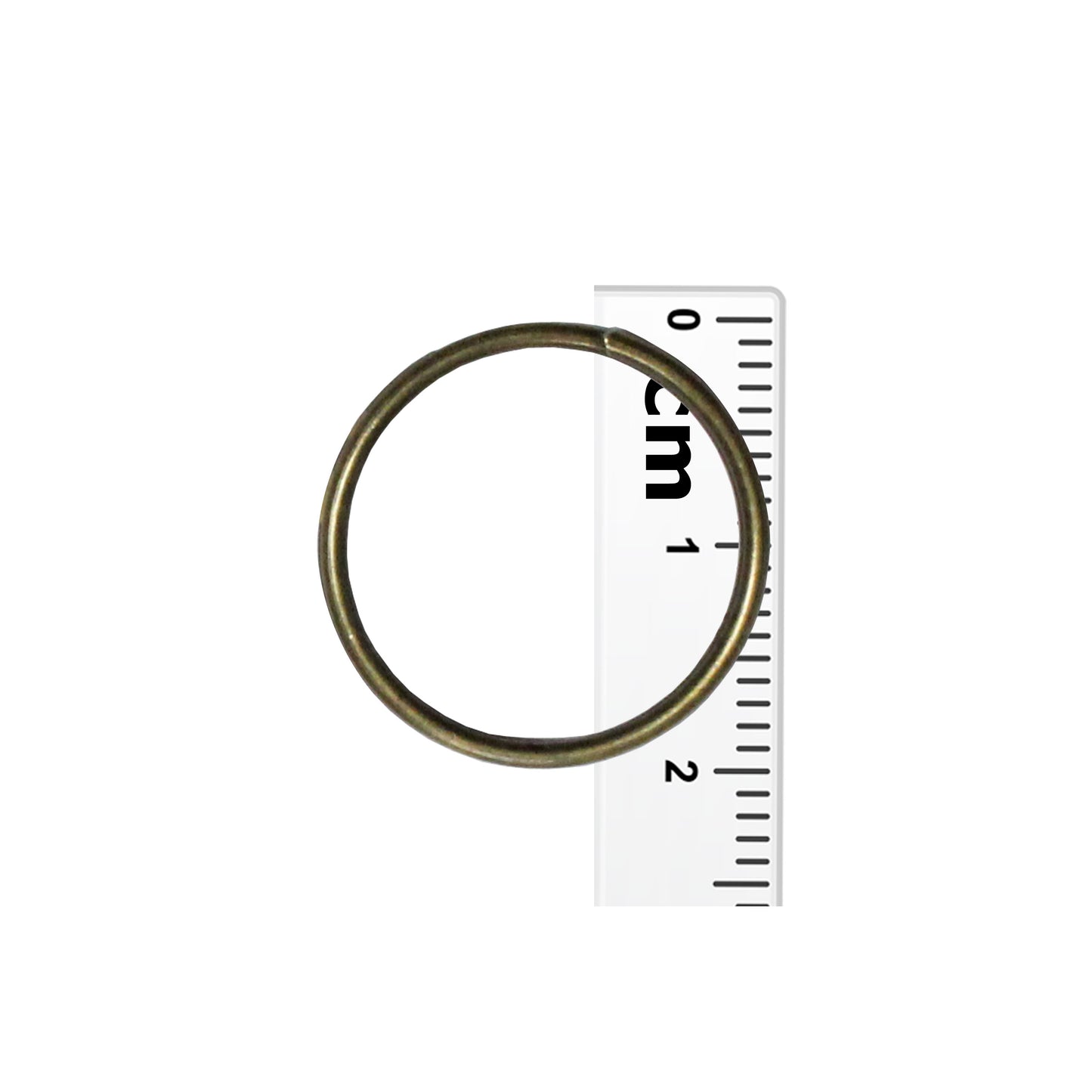 20mm Antique Bronze Split Ring / 10 Pack / for key rings or secure charms or tags