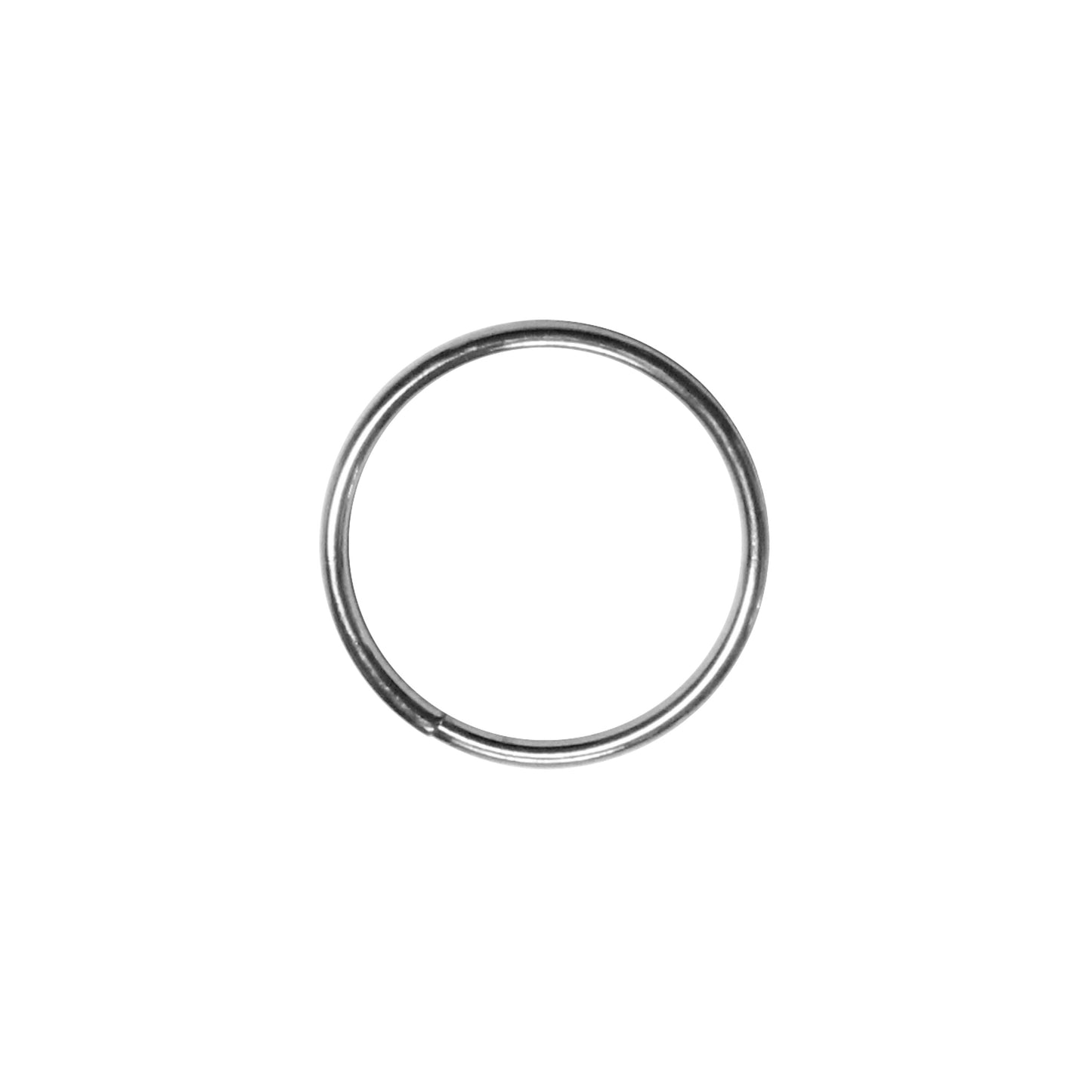 20mm Bright Rhodium Split Ring / 10 Pack / for key rings or secure charms or tags
