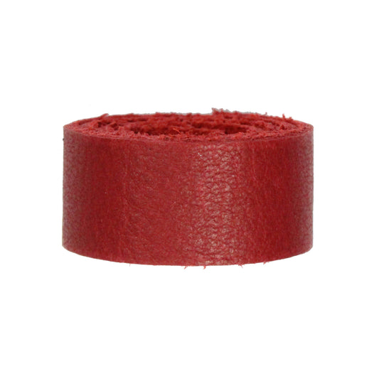 RED Leather Strap / pre-cut 10 inch (Length) x 1/2 inch (Wide) / TierraCast USA