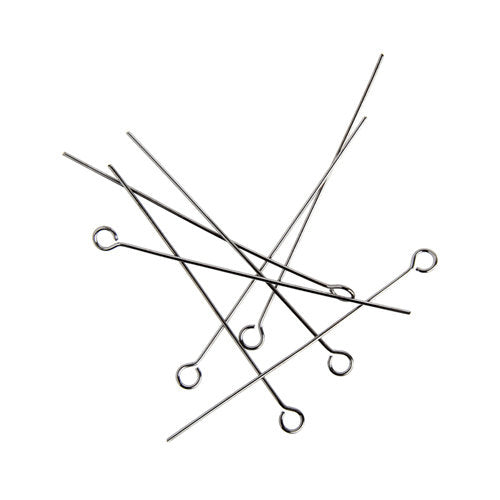 Gunmetal Eye Pins / 100 Pack / 2 Inches long (50mm) / 24 GA (Gauge)
