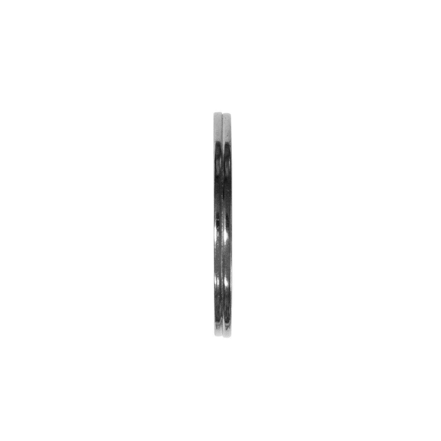 25mm Gunmetal Split Ring / sold individually / for key rings or secure charms or tags