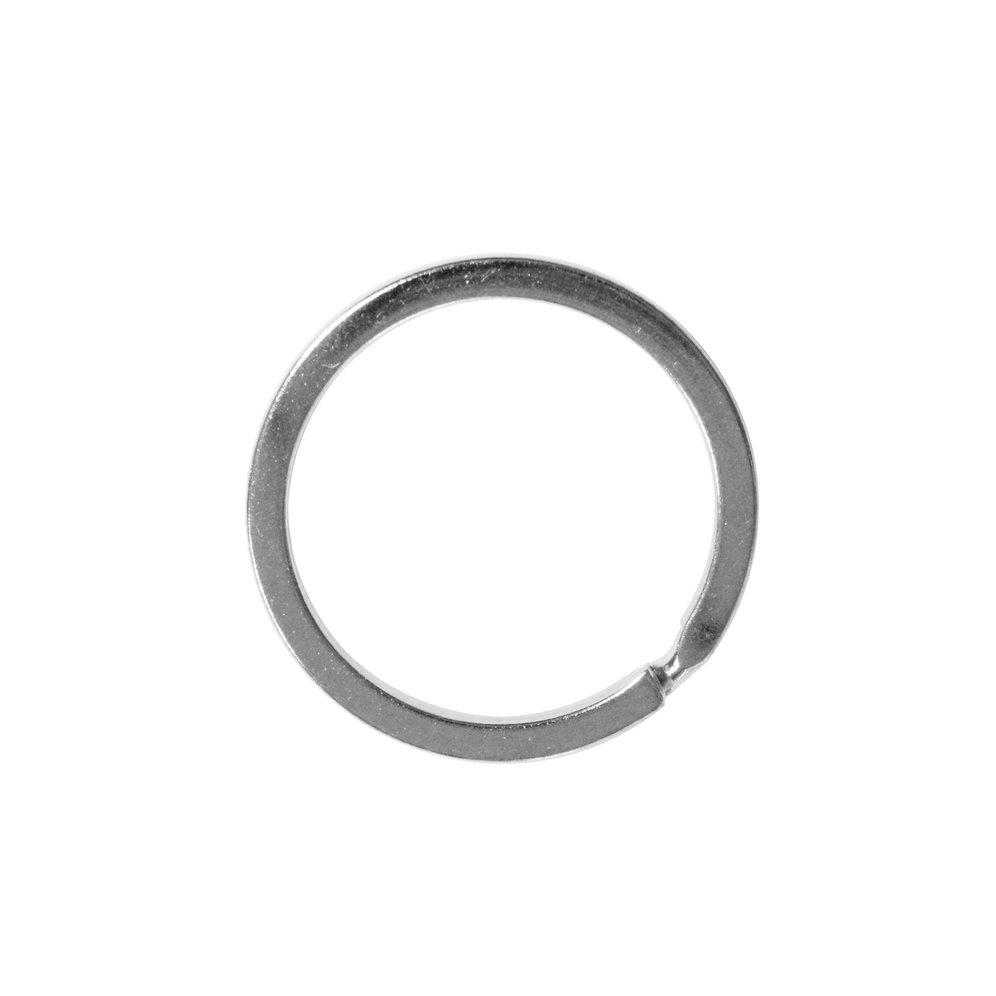 25mm Bright Rhodium Split Ring / sold individually / for key rings or secure charms or tags