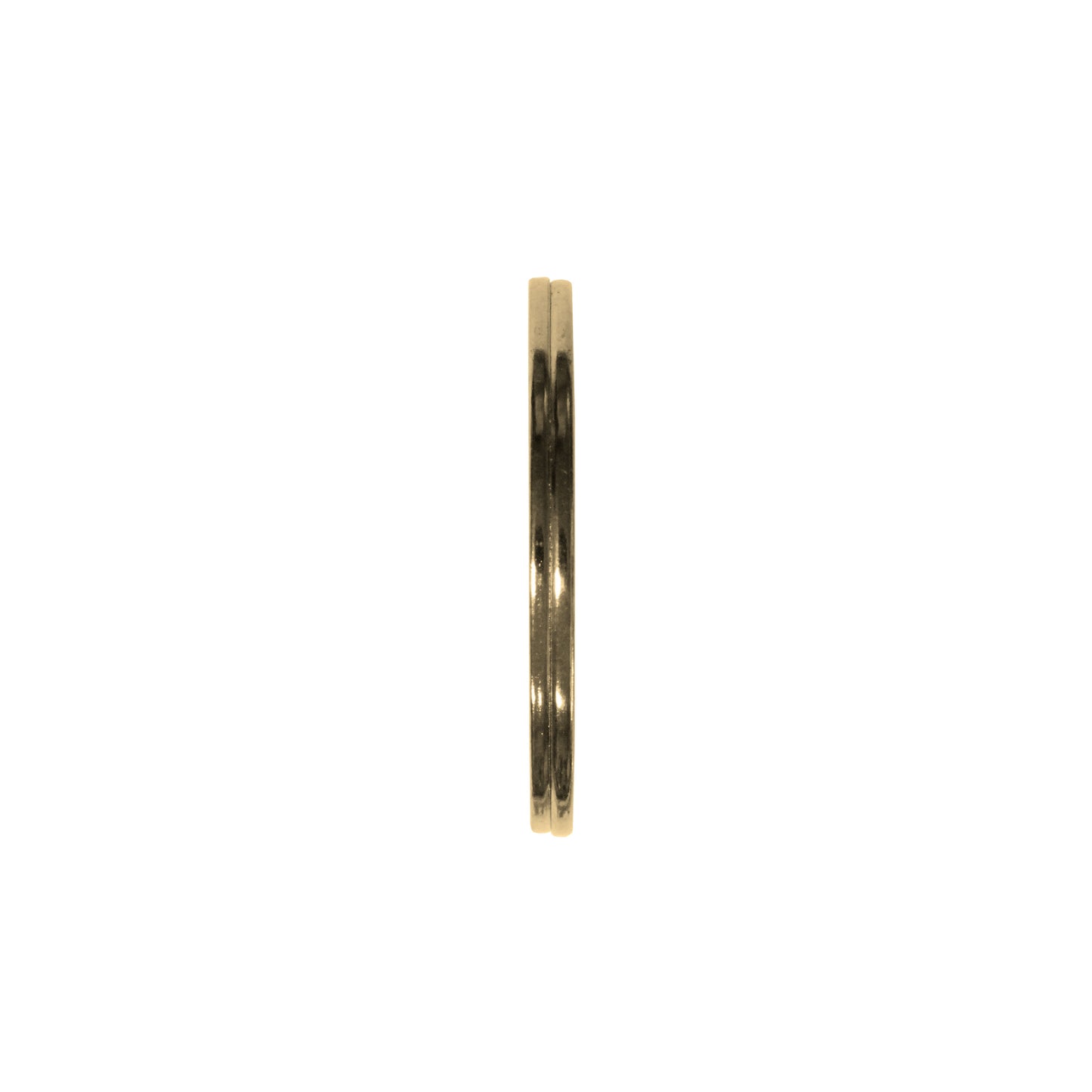 25mm Bright Gold Split Ring / sold individually / for key rings or secure charms or tags