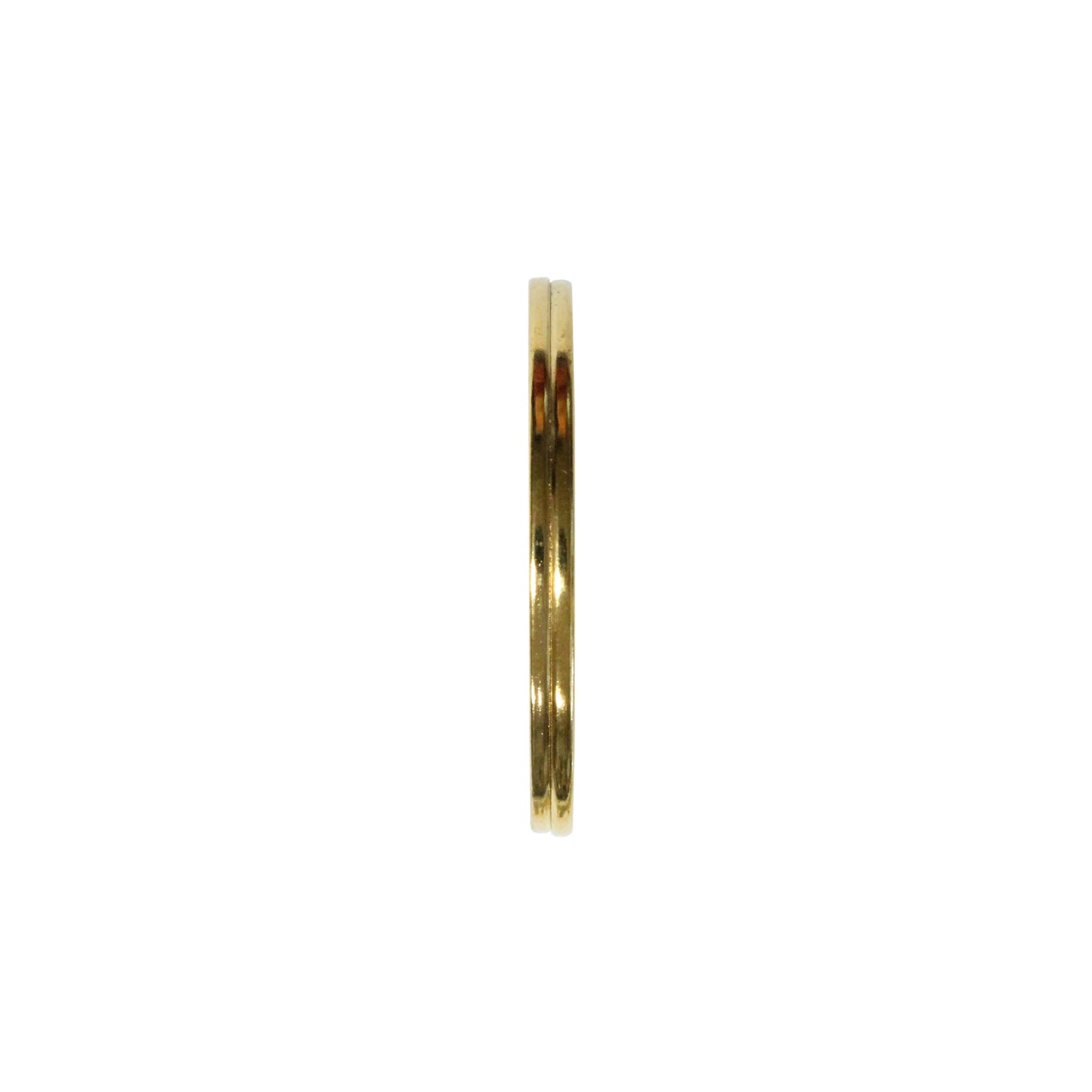 25mm Bright Brass Split Ring / sold individually / for key rings or secure charms or tags
