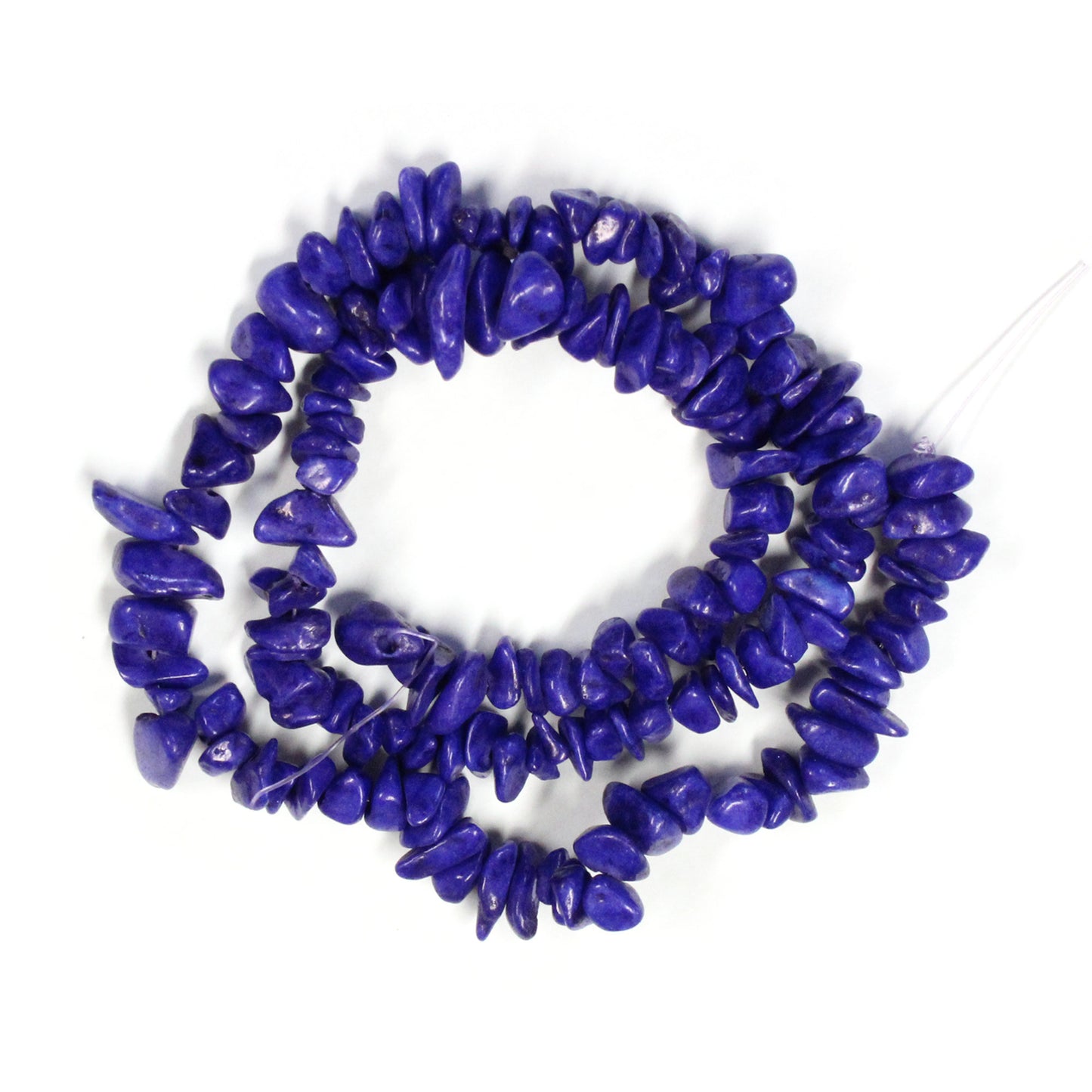 Purple Candy Jade Chip Beads/ 16 Inch strand / 5-12mm chips / natural opaque dyed stone