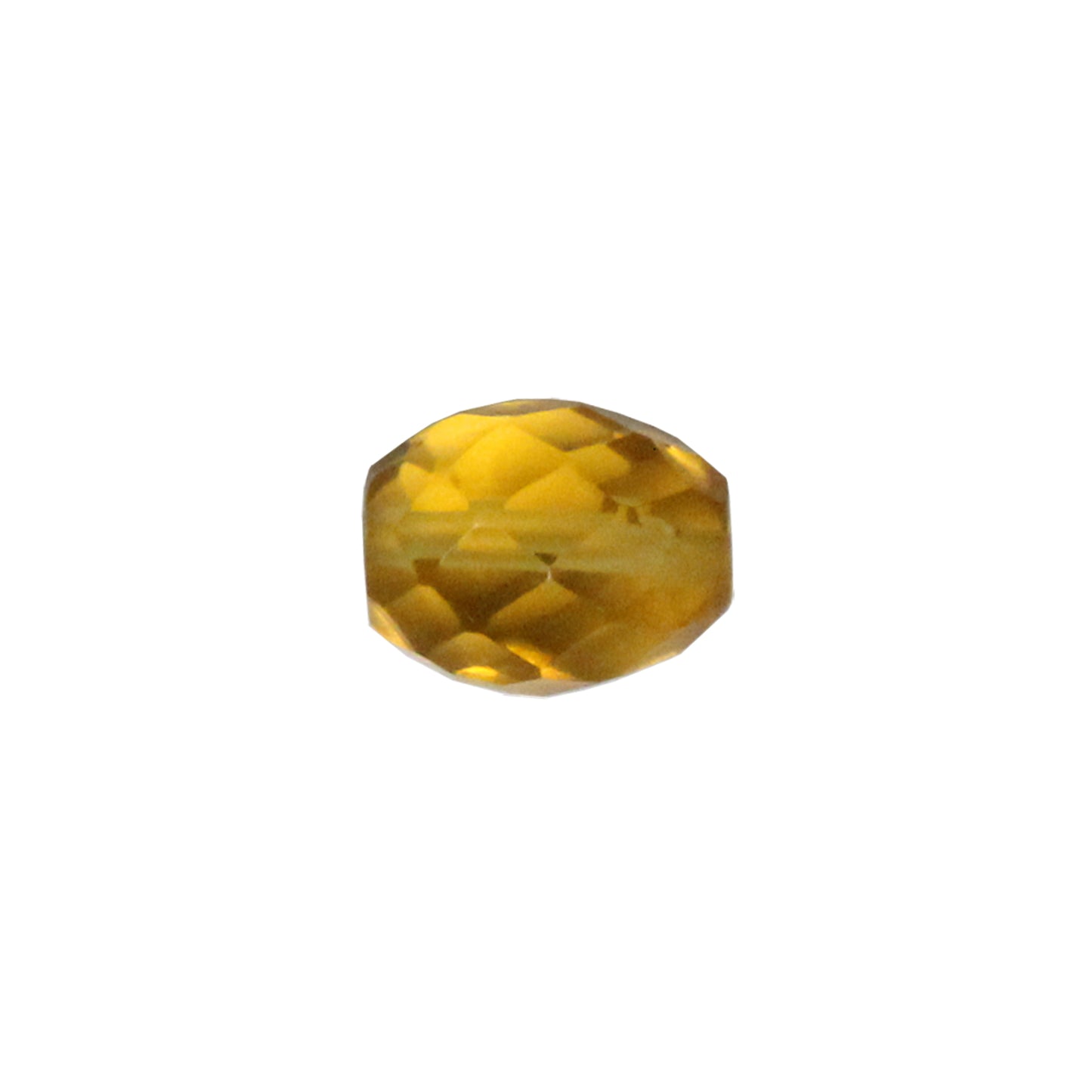 Yellow Topaz Faceted Oval Beads / 12 Bead Strand / 12x10mm / man-made translucent stone