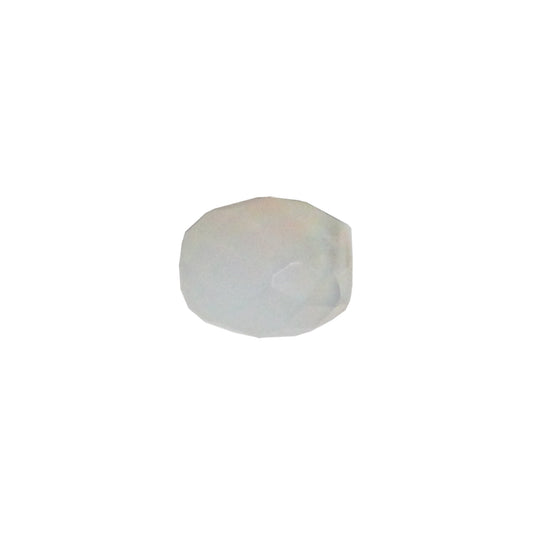 Moonstone Faceted Oval Beads / 12 Bead Strand / 12x10mm / man-made translucent stone