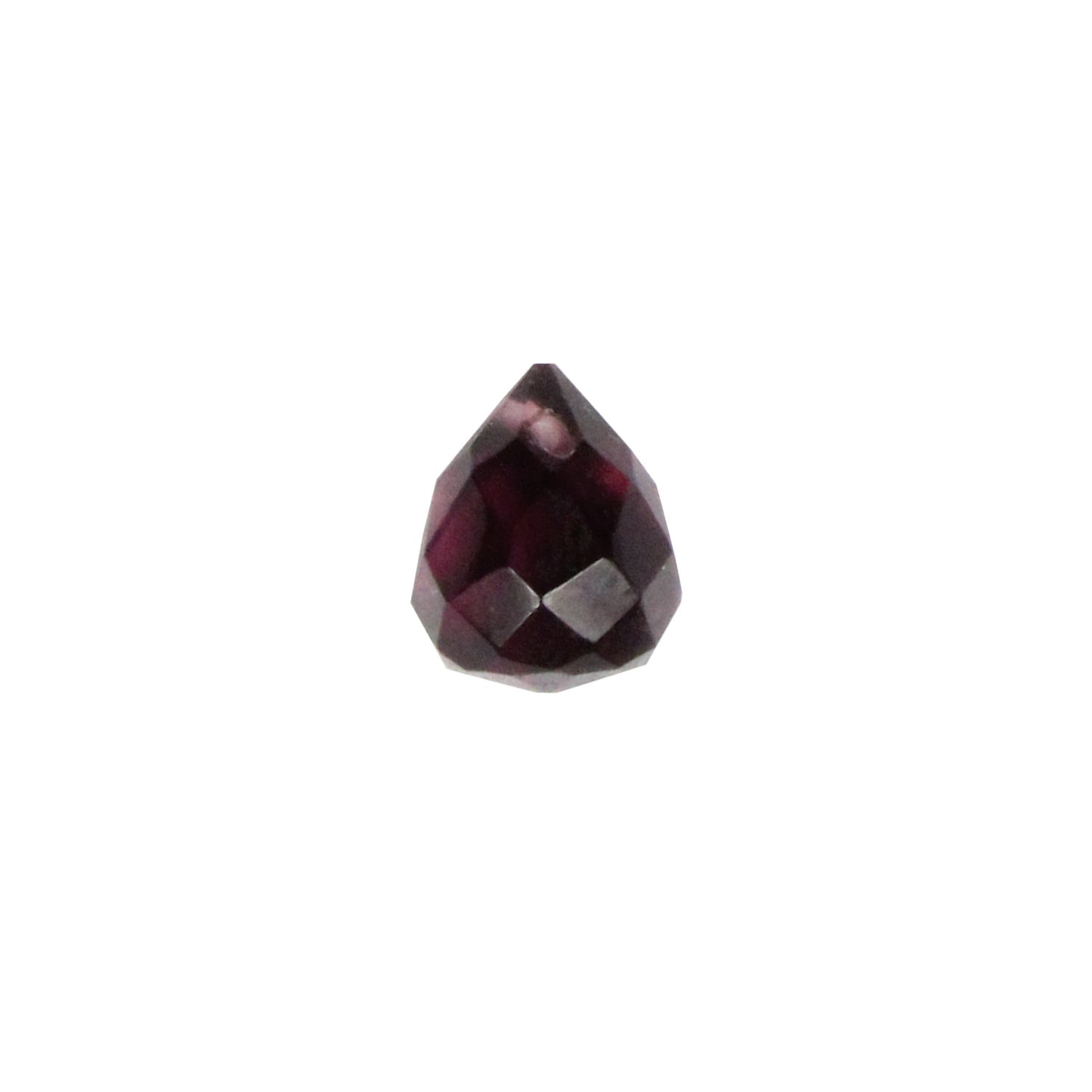 Purple Amethyst Faceted Teardrops / 12 Bead Strand / 12x10mm / man-made translucent stone