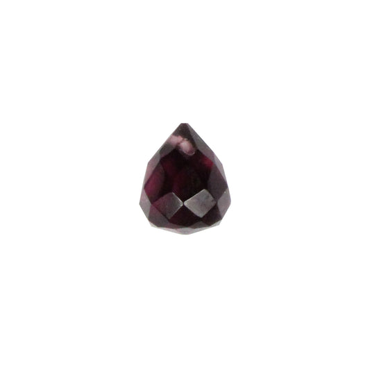 Purple Amethyst Faceted Teardrops / 12 Bead Strand / 12x10mm / man-made translucent stone