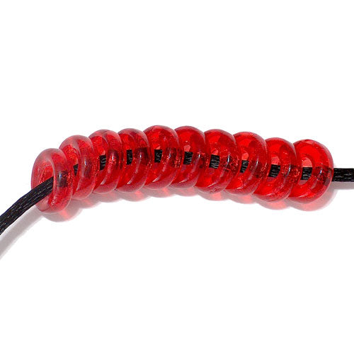 9mm Siam Ruby Red Glass Rings / 100 Pack / 9mm OD - 3mm ID / Czech glass beads