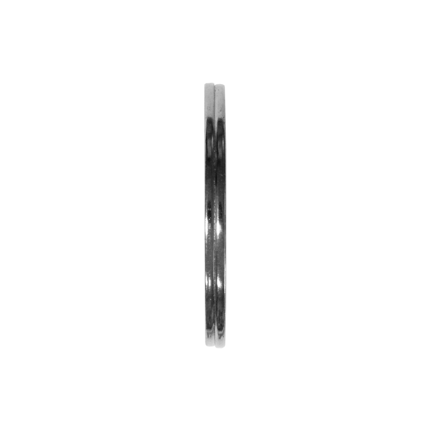 30mm Gunmetal Split Ring / sold individually / for key rings or secure charms or tags