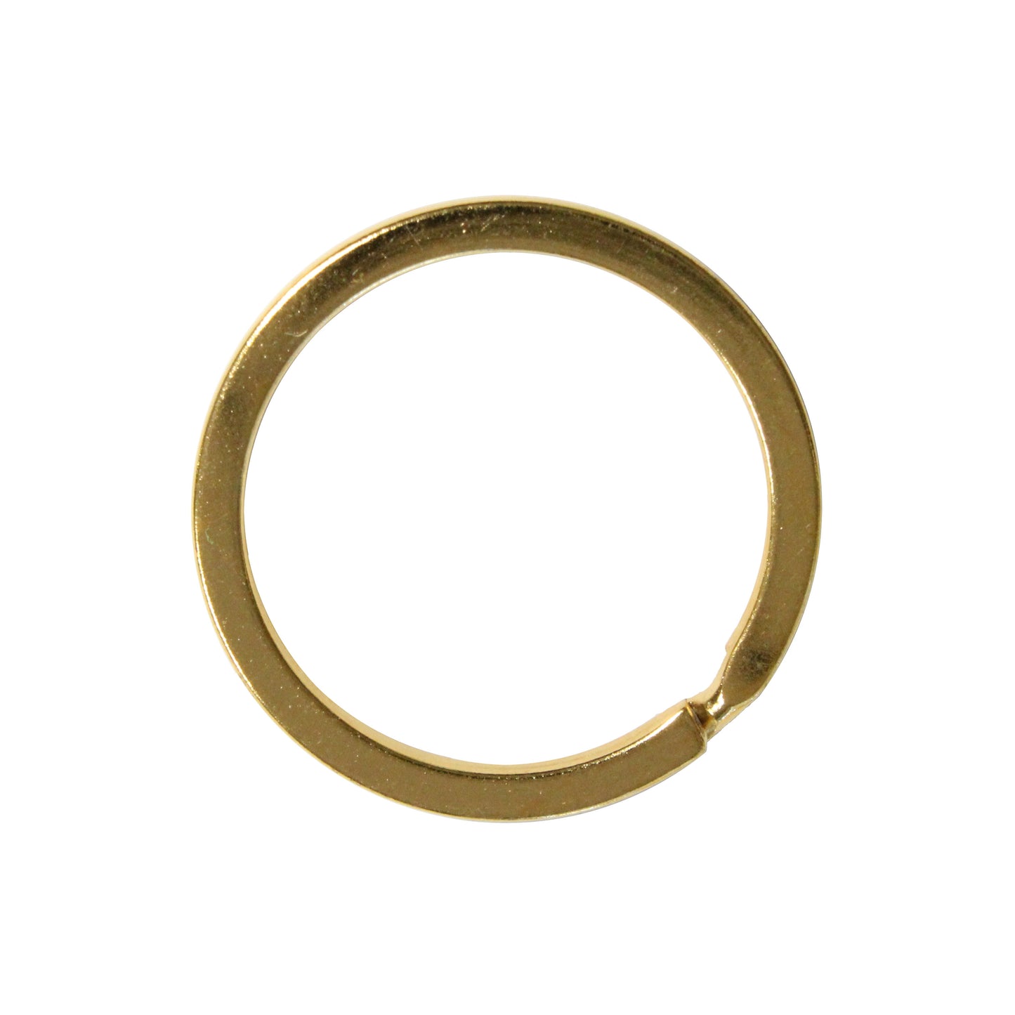 30 mm Split Rings, Bright Brass – Flat Profile Key Rings, Secure Charms & Tag Connectors / sold individually