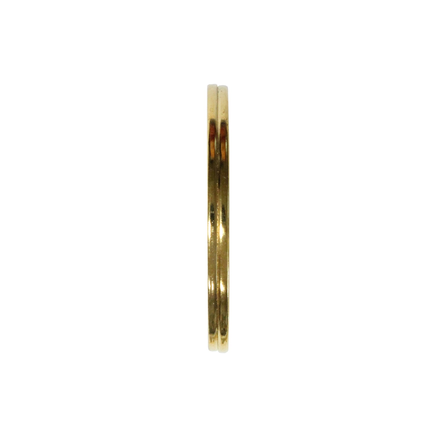 30mm Bright Brass Split Ring / sold individually / for key rings or secure charms or tags