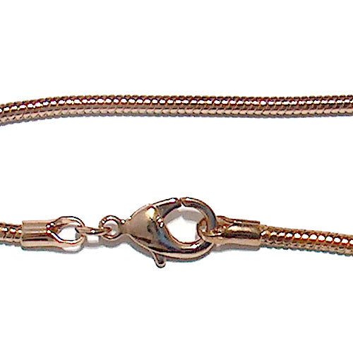 BRIGHT GOLD Snake Chain Bracelet / 7.5 Inch length by 2.5mm diameter chain / ready to wear with easy-to-use claw clasp