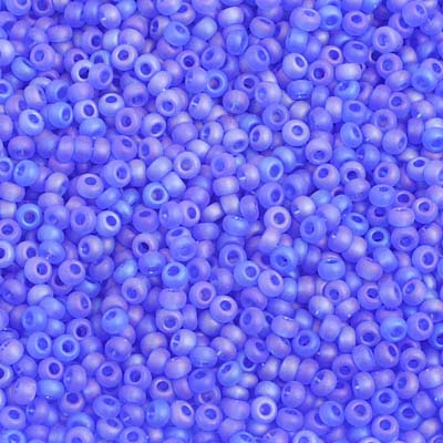 10/0 BLUE PURPLE MATTE AB Seed Beads  / sold in 1 ounce packs /  Preciosa Czech Glass