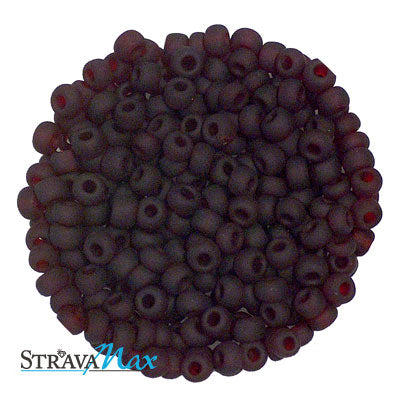 6/0 GARNET RED MATTE Seed Beads / sold in 1 ounce packs / Preciosa Czech Glass