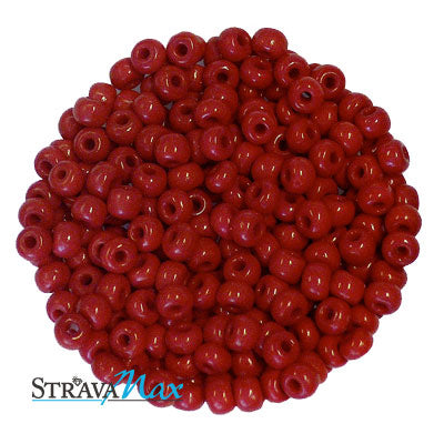 6/0 APPLE RED Seed Beads / Preciosa Czech Glass