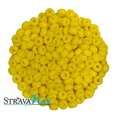6/0 LEMON YELLOW Seed Beads / sold in 1 ounce packs / Preciosa Czech Glass