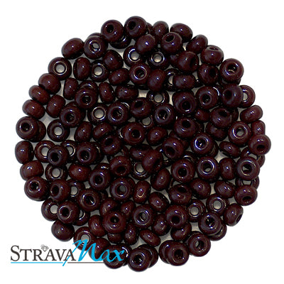 6/0 CHOCOLATE BROWN Seed Beads / Preciosa Czech Glass