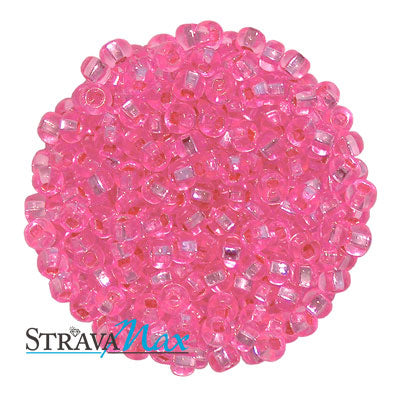6/0 DYED ROSE PINK S/L Seed Beads / sold in 1 ounce packs / Preciosa Czech Glass