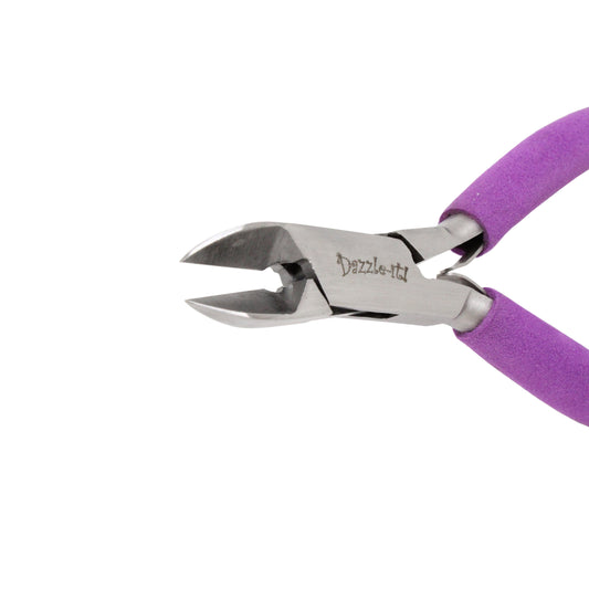 Side Cutter Pliers / stainless steel / leaf spring / non slip grip handle