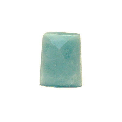 Amazonite Trapezia Pendant / 24 x 32mm faceted / natural stone faceted necklace pendant