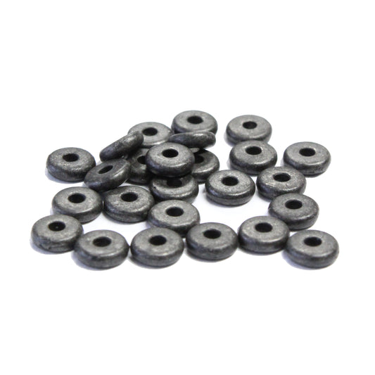 TierraCast 5mm Disk Heishi Spacer Bead / pewter with a black finish / 93-0441-13
