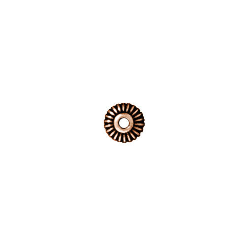 TierraCast 5mm Heishi Crown Spacer Bead / pewter with antique copper finish / 93-0445-18