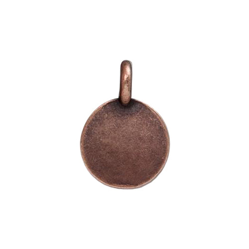 TierraCast Tree Charm / pewter with antique copper finish / reverse view