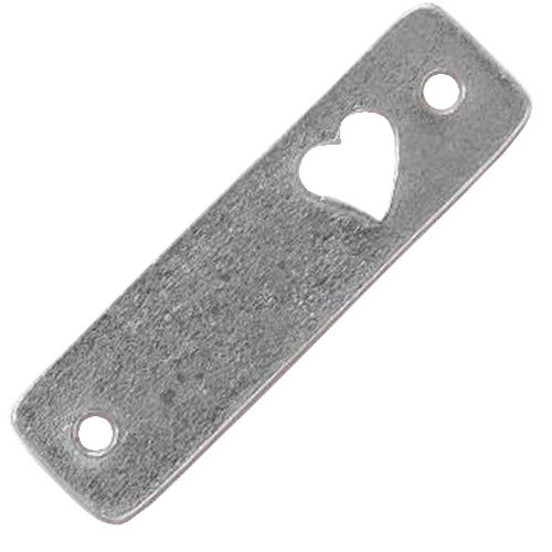 TierraCast Love Link / pewter with antique silver finish / reverse view