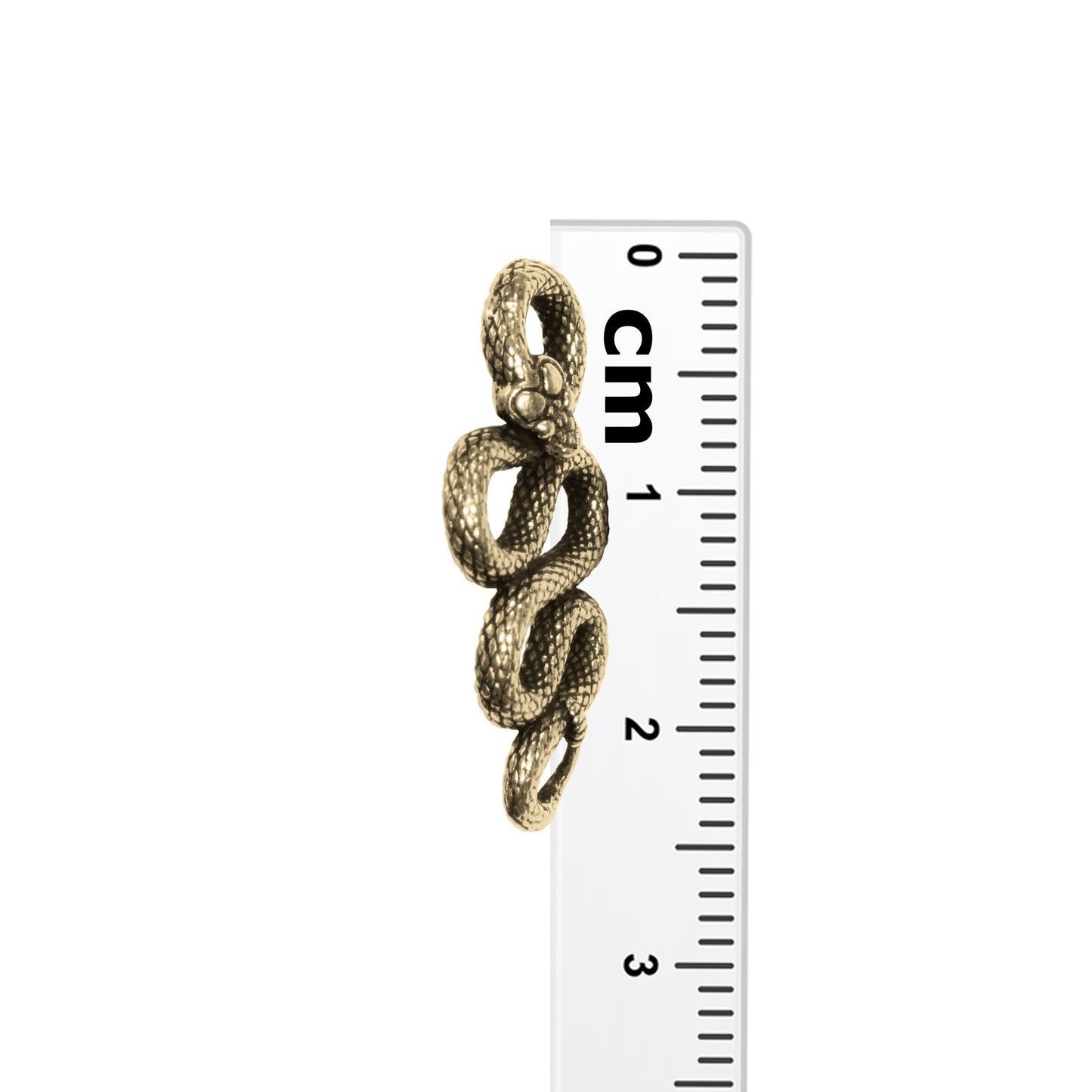 TierraCast Rattlesnake Link / pewter with antique gold finish / 94-3236-26