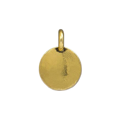 TierraCast Yin Yang Charm / pewter with antique gold finish / 94-2405-26