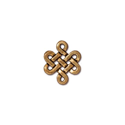 TierraCast 11mm Eternity Link / pewter with antique gold finish / 94-3038-26