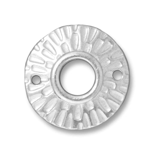 TierraCast Radiant Round Link / pewter with a bright rhodium finish / 94-3110-61