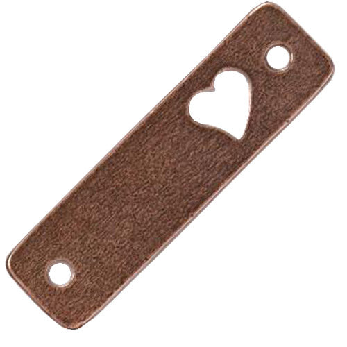 TierraCast Love Link / 10 Pack / pewter with antique copper finish