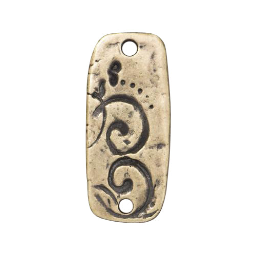 TierraCast Jardin Bar Connector Link / 6 Pack / pewter with a brass oxide finish