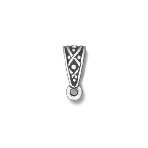 TierraCast Legend Bail / pewter with antique silver finish / 94-5688-12