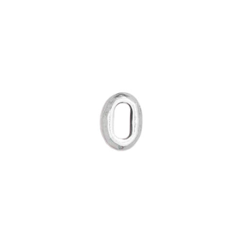 TierraCast 4x2mm Distressed Barrel Bead / pewter with a bright rhodium finish / 94-5791-61