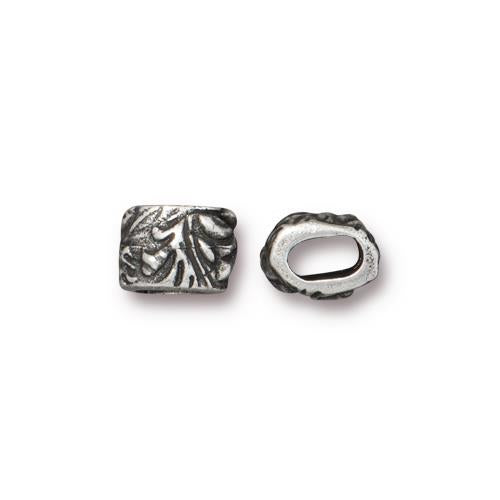 TierraCast Jardin Barrel Bead / 10 Pack / pewter with antique finish