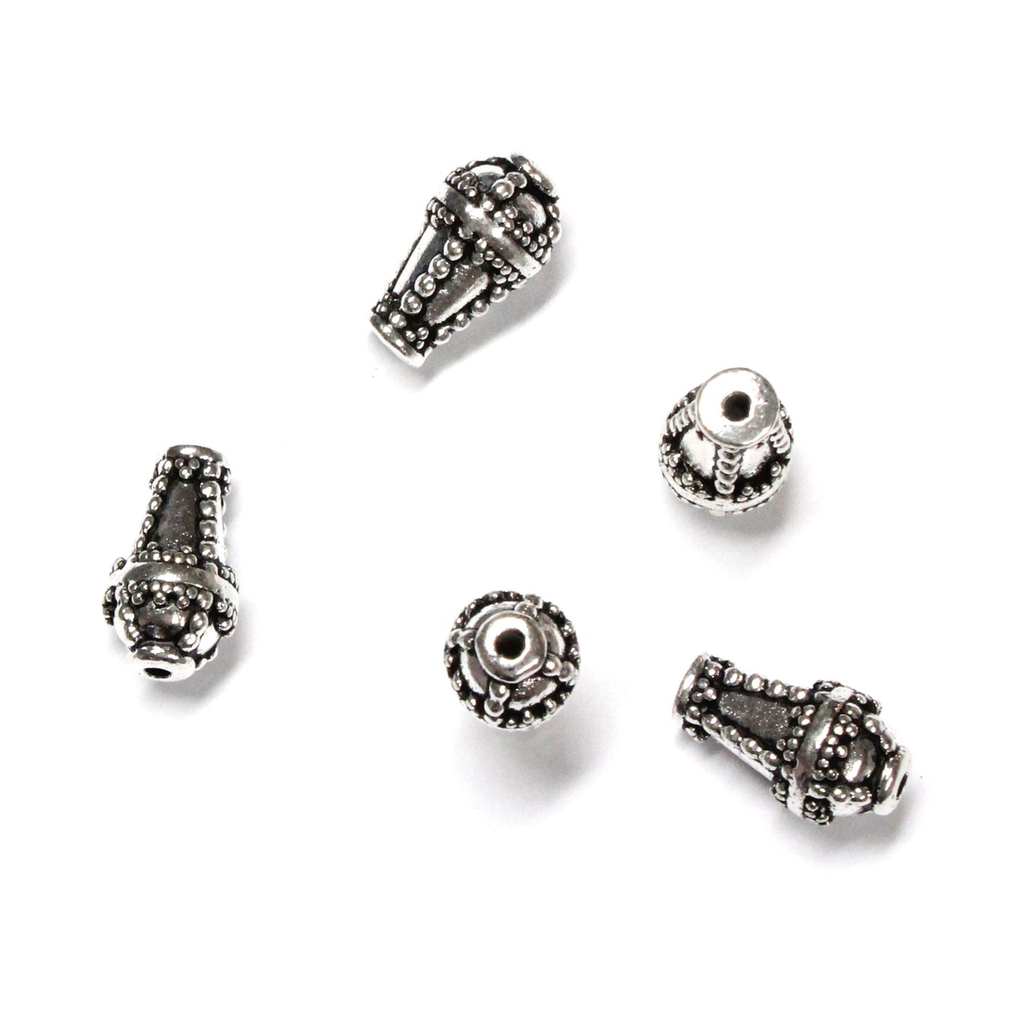 TierraCast Opulence Teardrop Bead / pewter with antique silver finish / 94-5834-12