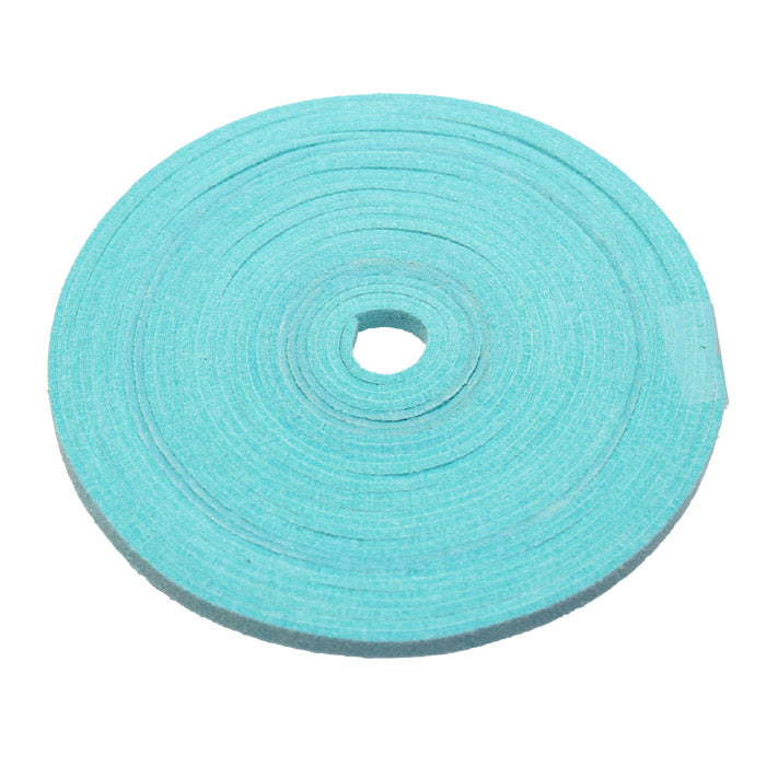 5mm Aqua Blue Flat Cord / 5 meter roll / 1.5mm thick faux suede / for jewelry craft projects