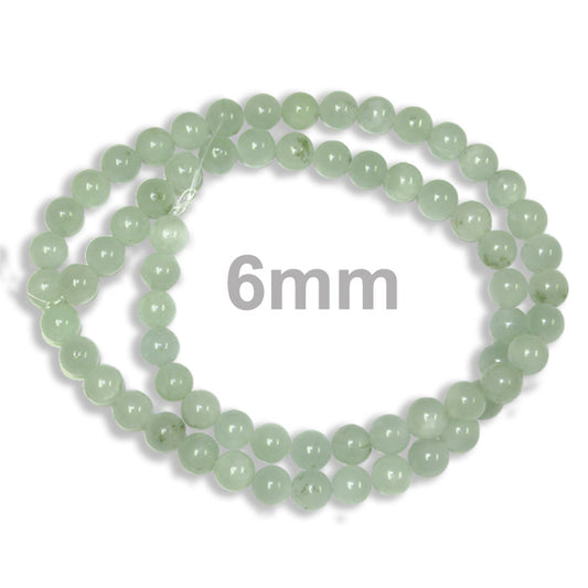 6mm Amazonite / 16" Strand / natural / smooth round stone beads