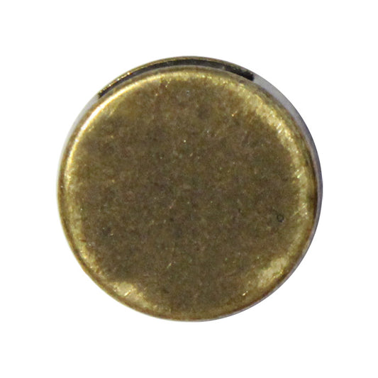 Antique Brass 10mm Flower Slider / ID 10 x 2mm / for 10mm flat leather strap cord