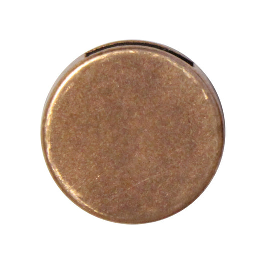 Antique Copper 10mm Flower Slider / ID 10 x 2mm / for 10mm flat leather strap cord