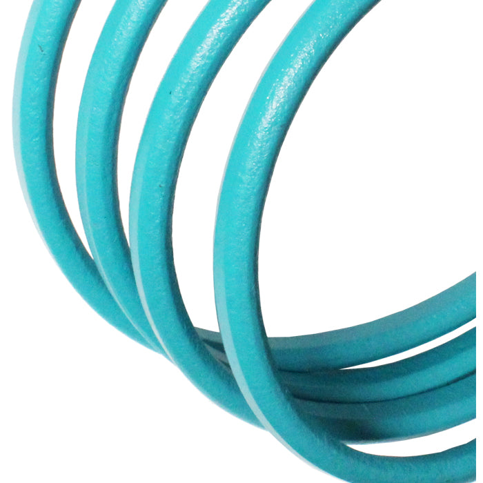 BLUE MOON Regaliz 10 x 6mm Leather Cord / sold by the foot / jewelry leather for bracelets