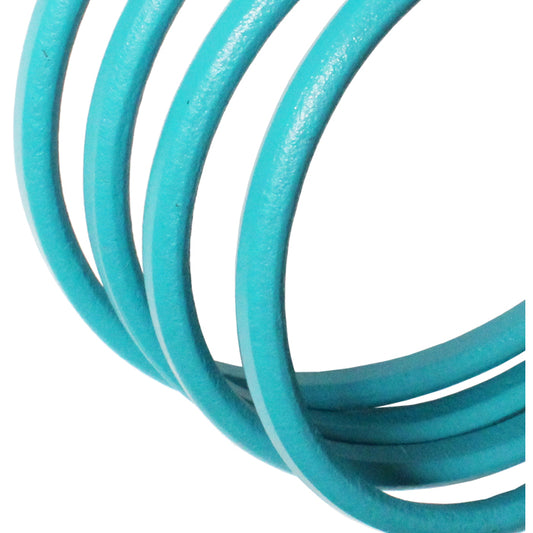 BLUE MOON Regaliz 10 x 6mm Leather Cord / sold by the foot / jewelry leather for bracelets