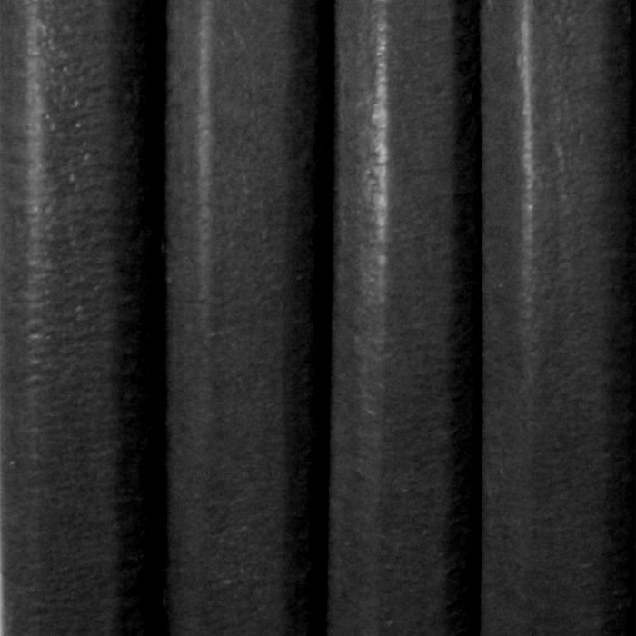 BLACK Regaliz 10 x 6mm Leather Cord / sold by the foot / jewelry leather for bracelets