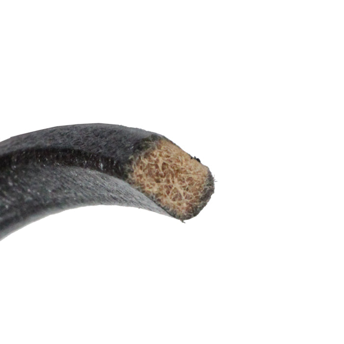 METALLIC SILVER BLACK Regaliz 10 x 6mm Leather Cord / sold by the foot / jewelry leather for bracelets