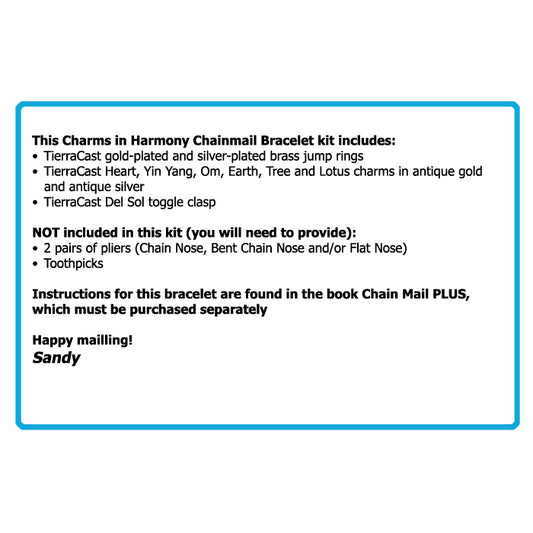 Component Kit for Charms in Harmony Chainmail Bracelet