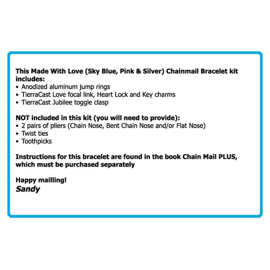 Component Kit for Made With Love Chainmail Bracelet